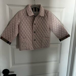 Burberry Blush Quilted Kids Puffer Jacket